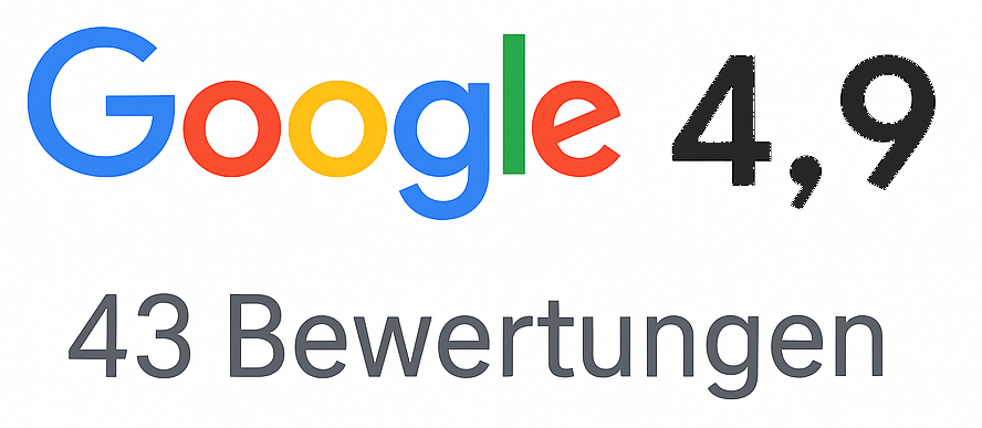 Google Bewertungen 4,9 Sterne